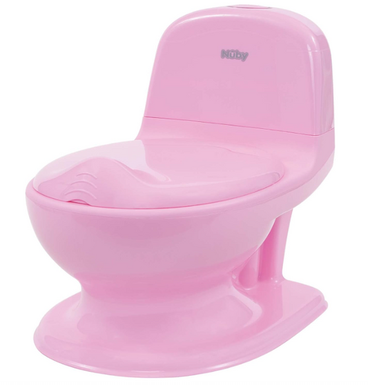 Nuby Dr. Talbot's - My Real Potty - Vasino per bambini rosa con suono di sciacquone