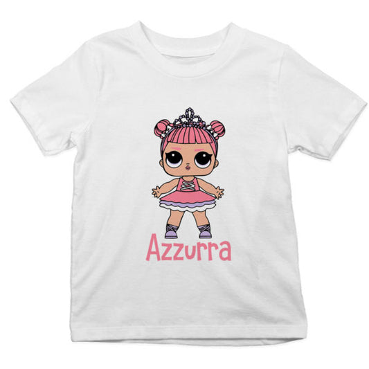 T shirt bambina personalizzata con nome LOL