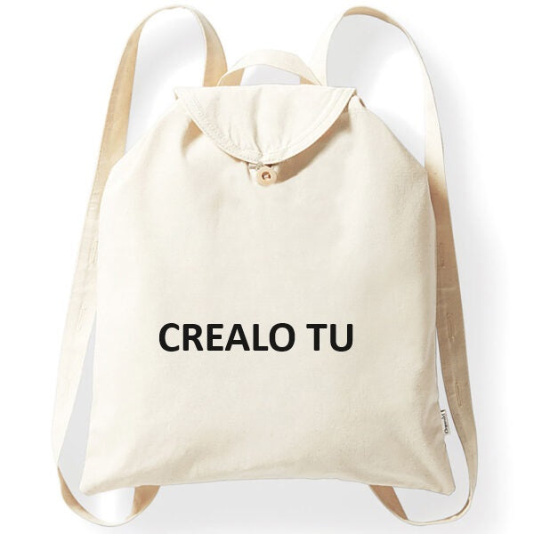 ZAINO IN COTONE PERSONALIZZATO " CREALO TU"