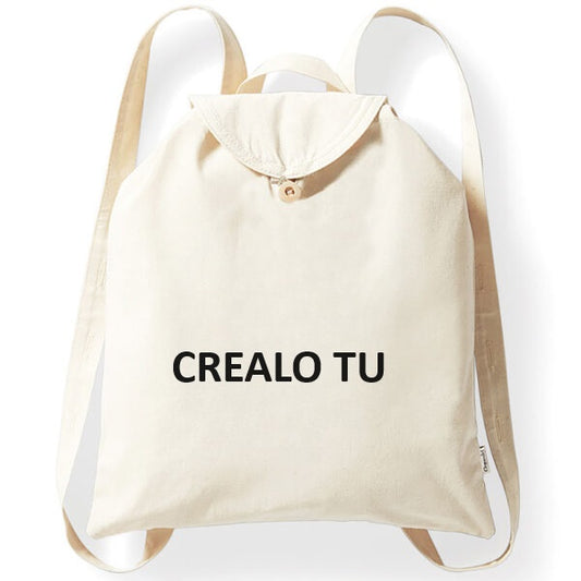 ZAINO IN COTONE PERSONALIZZATO " CREALO TU"